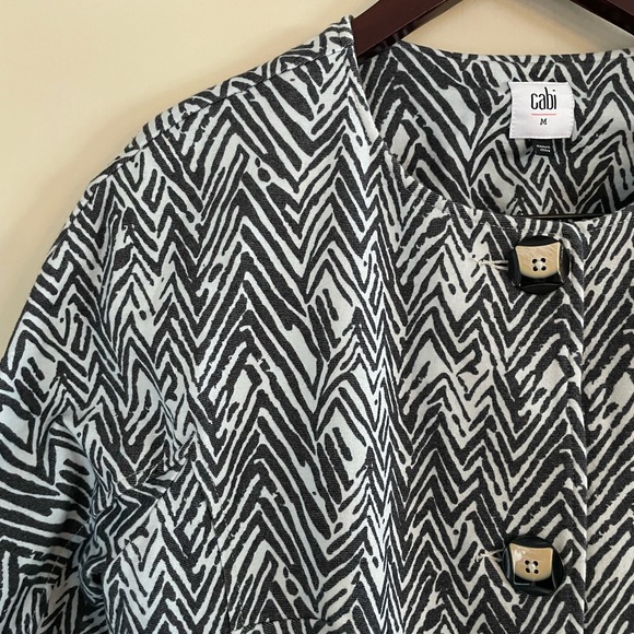 Cabi Short Sleeve Blazer Jacket Blouse Size Medium - Picture 3 of 11